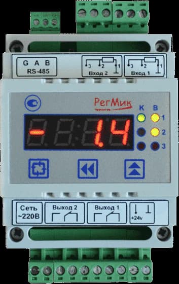 Zweikanaliger PID-Regler zur Steuerung von Absperrklappen und Dreipositionenventilen RP2-З