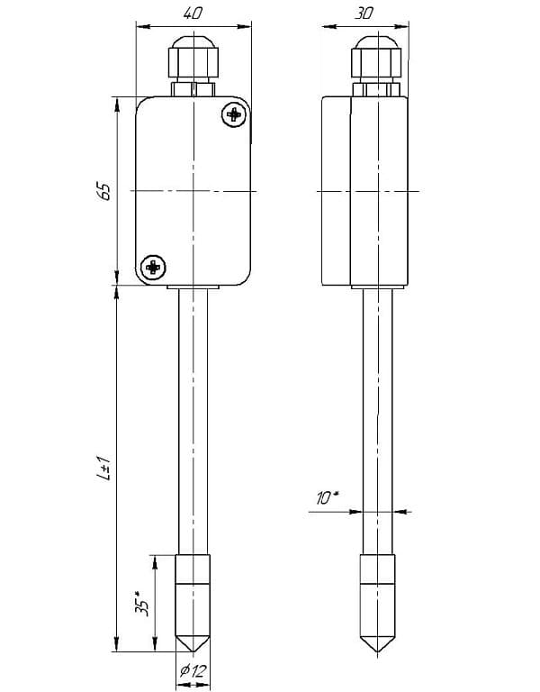 Feuchtigkeits- und Temperatursensor DVT-303, DVTc-303
