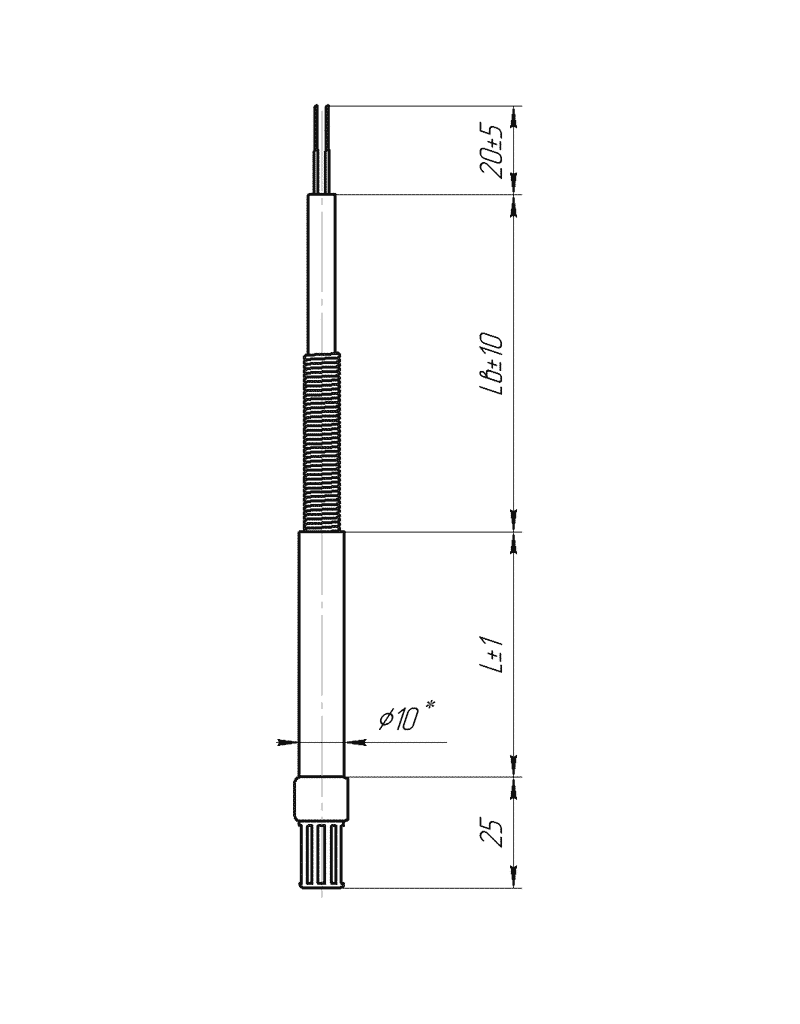 Feuchtigkeits- und Temperatursensor DVT-101, DVTц-101